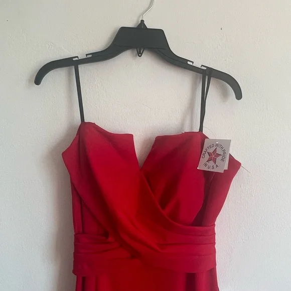 NWT Red strapless dress 💃 by Xscape size 12 Made in the USA - Picture 5 of 15